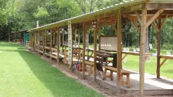 Willow Hole range line with skirmish match facilities and cowboy town backdrop
