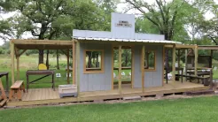 Cowboy Action Shooting Town Hall stages at Willow Hole range